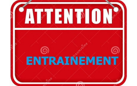 Entraînement U11 maintenu ce lundi 25 mai avec Stéphane !!! Même horaire