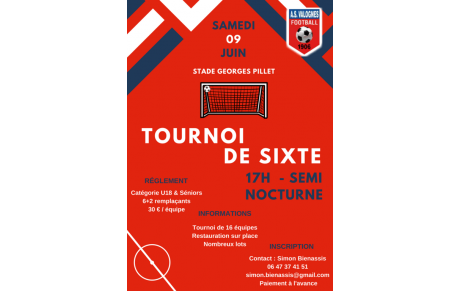 TOURNOI DE SIXTE SENIORS