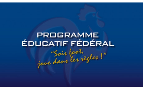 Actions menées dans le cadre du PEF, programme éducatif fédéral