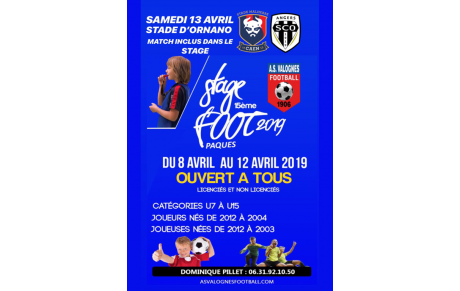 STAGE DE PÂQUES avec inclus match au SM Caen