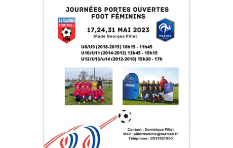 Portes ouvertes section Foot Féminin