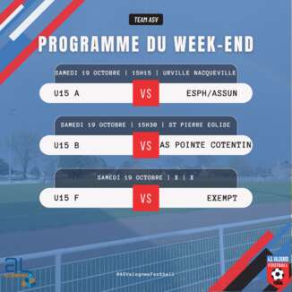 Programme du 18, 19 et 20 Octobre