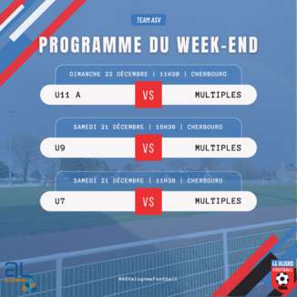 Programme du 21, 22 et 23 Décembre